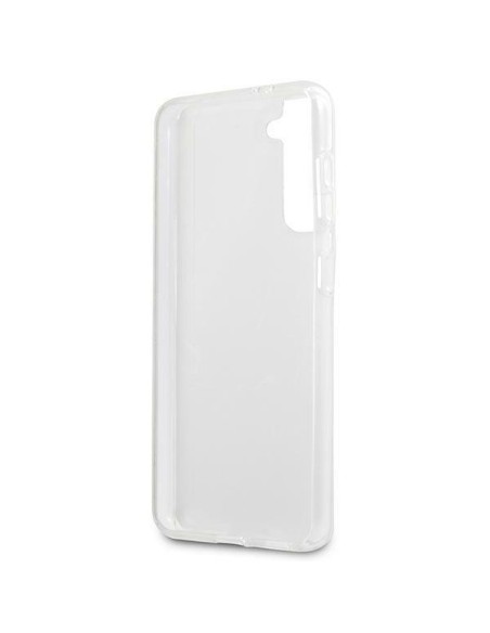 Guess Marble Collection dėklas, skirtas Samsung Galaxy S21+ - juodas