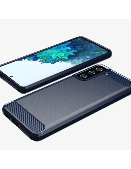 Carbon Case lankstus dangtelis Samsung Galaxy S21 FE juodas