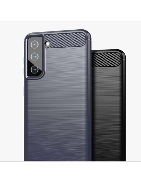 Carbon Case lankstus dangtelis Samsung Galaxy S21 FE juodas