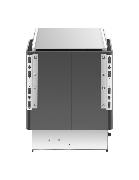 Elektrinė pirties krosnelė su įmontuotu valdymu 3-6 m3 iki 110C 400 V 4,5 kW juodas sidabras Elektrinė pirties krosnelė su įmontuotu valdymu 3-6 m3 iki 110C 400 V 4,5 kW juodas sidabras