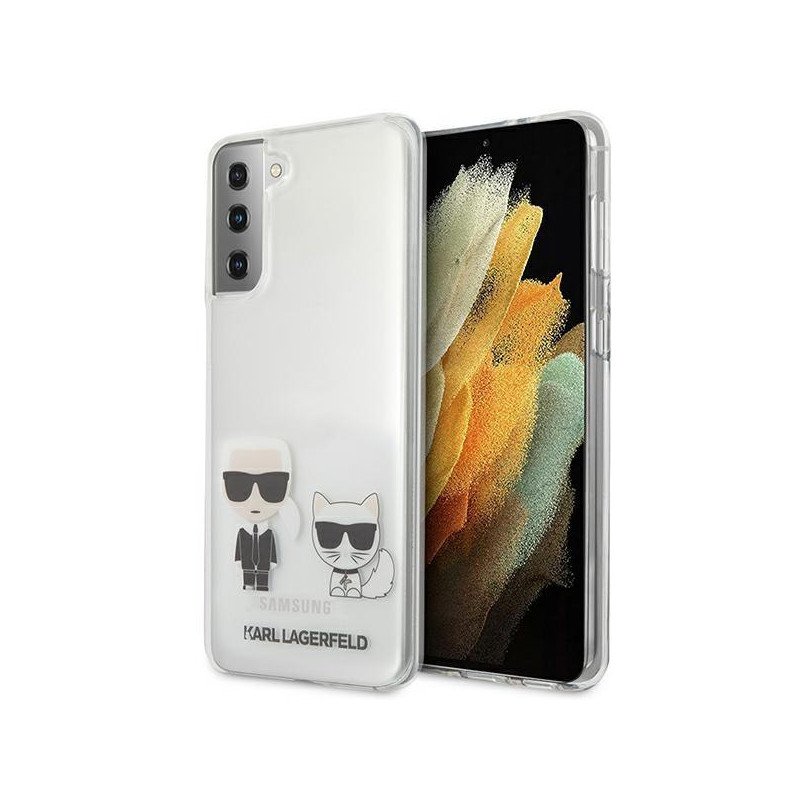 Karl Lagerfeld Karl&Choupette dėklas Samsung Galaxy S21+ - skaidrus Karl Lagerfeld Karl&Choupette dėklas Samsung Galaxy S21+ - skaidrus