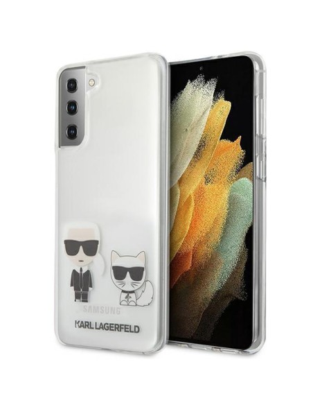 Karl Lagerfeld Karl&Choupette dėklas Samsung Galaxy S21+ - skaidrus Karl Lagerfeld Karl&Choupette dėklas Samsung Galaxy S21+ - skaidrus