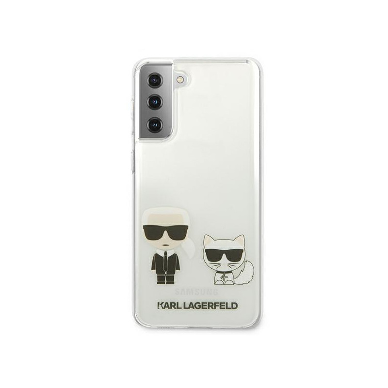 Karl Lagerfeld Karl&Choupette dėklas Samsung Galaxy S21+ - skaidrus