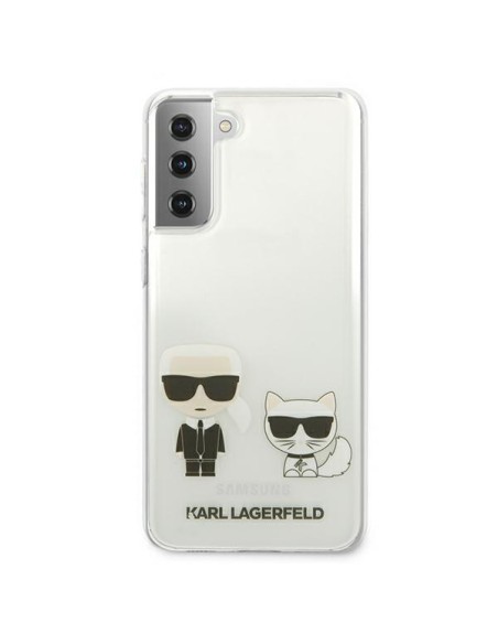 Karl Lagerfeld Karl&Choupette dėklas Samsung Galaxy S21+ - skaidrus Karl Lagerfeld Karl&Choupette dėklas Samsung Galaxy S21+ - skaidrus