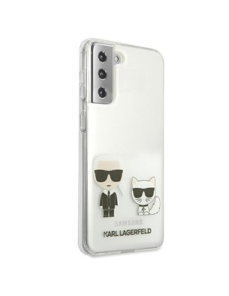 Karl Lagerfeld Karl&Choupette dėklas Samsung Galaxy S21+ - skaidrus Karl Lagerfeld Karl&Choupette dėklas Samsung Galaxy S21+ - skaidrus