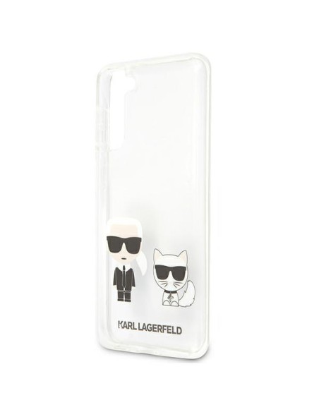 Karl Lagerfeld Karl&Choupette dėklas Samsung Galaxy S21+ - skaidrus Karl Lagerfeld Karl&Choupette dėklas Samsung Galaxy S21+ - skaidrus