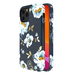 Kingxbar Blossom dėklas papuoštas originaliais Swarovski Crystals iPhone 12 Pro Max daugiaspalviais (Gardenia)