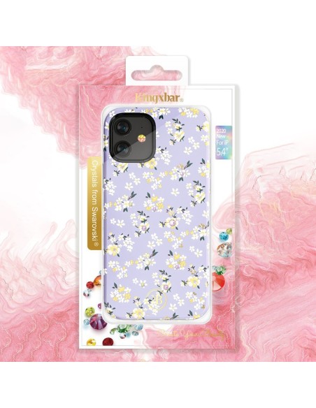Kingxbar Blossom dėklas papuoštas originaliais Swarovski Crystals iPhone 12 mini multicolor (Gardenia) Kingxbar Blossom dėklas papuoštas originaliais Swarovski Crystals iPhone 12 mini multicolor (Gardenia)
