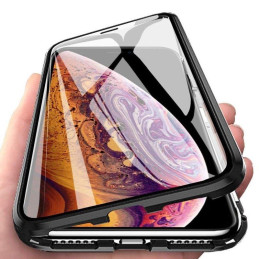 Wozinsky Full Magnetic Case Magnetic Case 360 priekinis ir galinis dangtelis su įmontuotu stiklu, skirtas Samsung Galaxy...