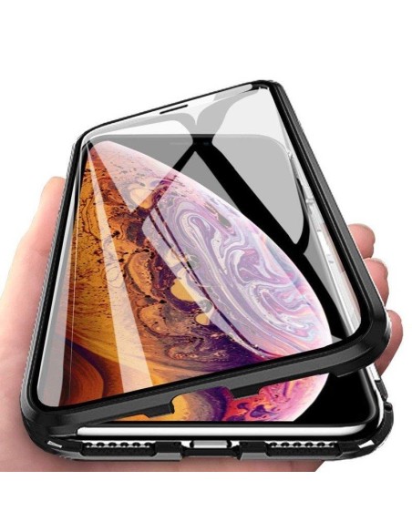 Wozinsky Full Magnetic Case Magnetic Case 360 priekinis ir galinis dangtelis su įmontuotu stiklu, skirtas Samsung Galaxy...