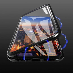 Wozinsky Full Magnetic Case Magnetic Case 360 priekinis ir galinis dangtelis su įmontuotu stiklu, skirtas Samsung Galaxy...