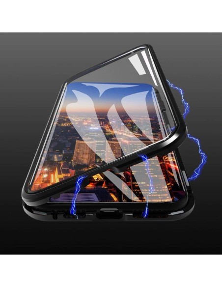 Wozinsky Full Magnetic Case Magnetic Case 360 priekinis ir galinis dangtelis su įmontuotu stiklu, skirtas Samsung Galaxy...