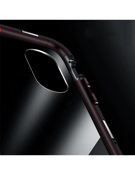 Wozinsky Full Magnetic Case Magnetic Case 360 priekinis ir galinis dangtelis su įmontuotu stiklu, skirtas Samsung Galaxy...