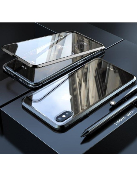 Wozinsky Full Magnetic Case Magnetic Case 360 priekinis ir galinis dangtelis su įmontuotu stiklu, skirtas Samsung Galaxy...