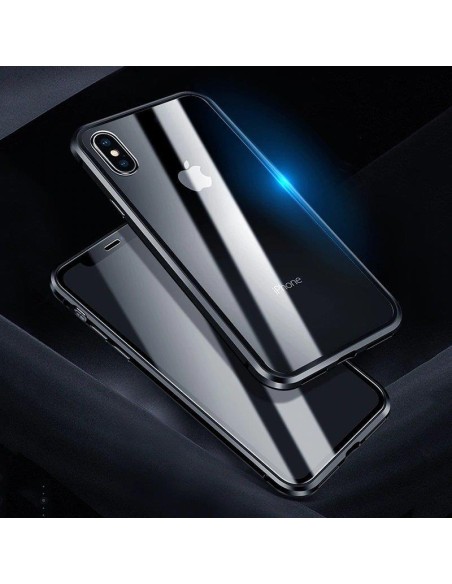 Wozinsky Full Magnetic Case Magnetic Case 360 priekinis ir galinis dangtelis su įmontuotu stiklu, skirtas Samsung Galaxy...