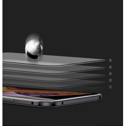 Wozinsky Full Magnetic Case Magnetic Case 360 priekinis ir galinis dangtelis su įmontuotu stiklu, skirtas Samsung Galaxy...