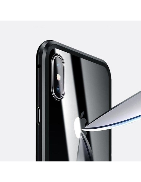 Wozinsky Full Magnetic Case Magnetic Case 360 priekinis ir galinis dangtelis su įmontuotu stiklu, skirtas Samsung Galaxy...