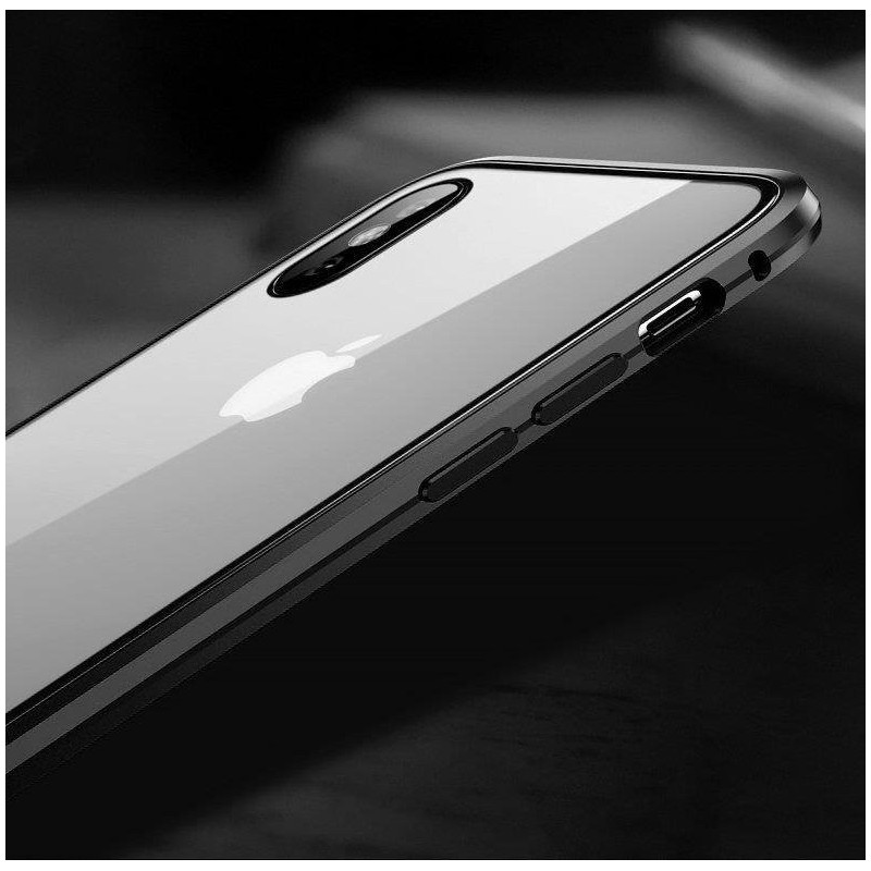 Wozinsky Full Magnetic Case Magnetic Case 360 priekinis ir galinis dangtelis su įmontuotu stiklu, skirtas Samsung Galaxy...