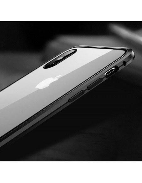 Wozinsky Full Magnetic Case Magnetic Case 360 priekinis ir galinis dangtelis su įmontuotu stiklu, skirtas Samsung Galaxy...