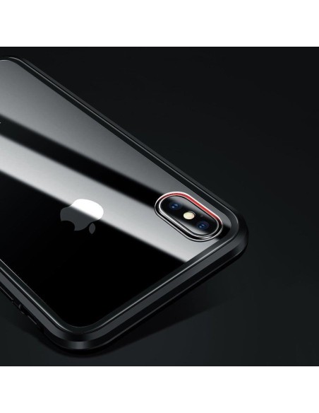 Wozinsky Full Magnetic Case Magnetic Case 360 priekinis ir galinis dangtelis su įmontuotu stiklu, skirtas Samsung Galaxy...