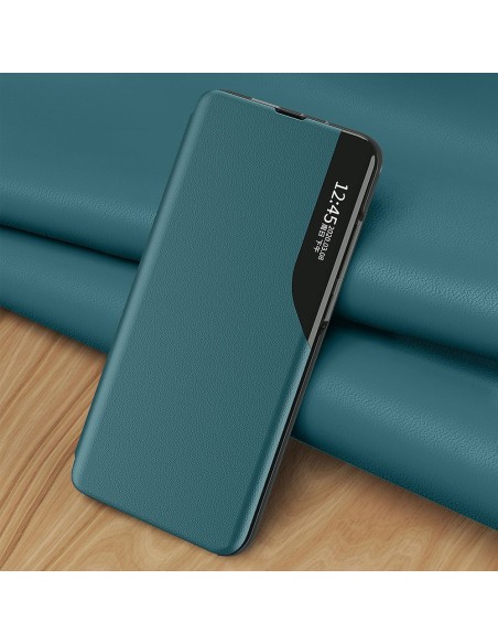 Eco Leather View Case elegantiškas atverčiamas dėklas su stovo funkcija, skirtas Samsung Galaxy S21 FE juodas Eco Leather View Case elegantiškas atverčiamas dėklas su stovo funkcija, skirtas Samsung Galaxy S21 FE juodas