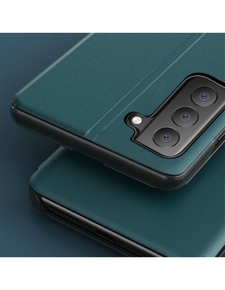 Eco Leather View Case elegantiškas atverčiamas dėklas su stovo funkcija, skirtas Samsung Galaxy S21 FE juodas Eco Leather View Case elegantiškas atverčiamas dėklas su stovo funkcija, skirtas Samsung Galaxy S21 FE juodas