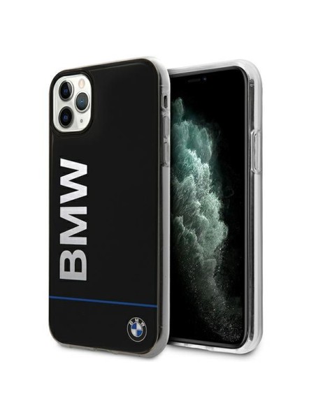 BMW Signature Printed Logo dėklas iPhone 11 Pro Max - juodas BMW Signature Printed Logo dėklas iPhone 11 Pro Max - juodas