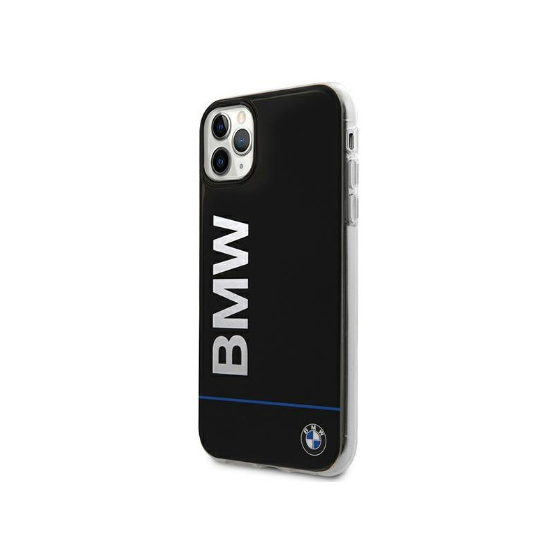 BMW Signature Printed Logo dėklas iPhone 11 Pro Max - juodas
