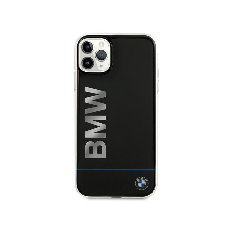 BMW Signature Printed Logo dėklas iPhone 11 Pro Max - juodas