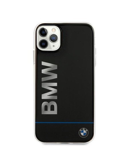 BMW Signature Printed Logo dėklas iPhone 11 Pro Max - juodas BMW Signature Printed Logo dėklas iPhone 11 Pro Max - juodas