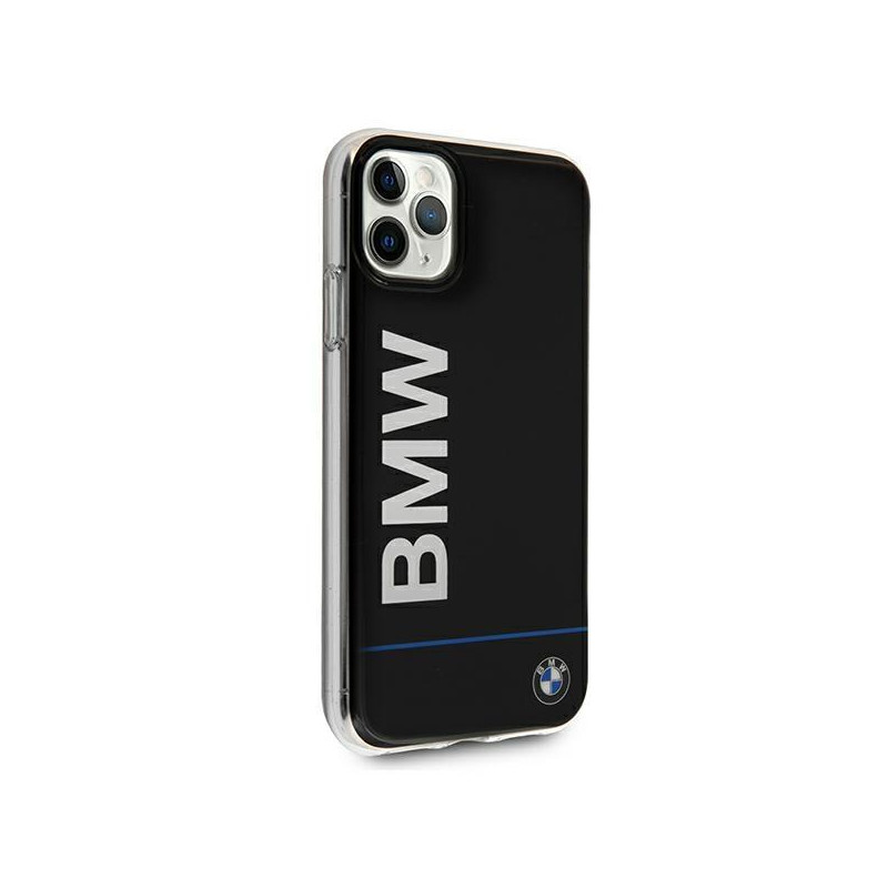 BMW Signature Printed Logo dėklas iPhone 11 Pro Max - juodas