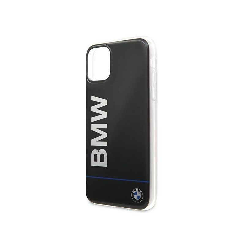 BMW Signature Printed Logo dėklas iPhone 11 Pro Max - juodas