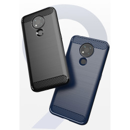 Carbon Case lankstus dangtelis, skirtas Nokia 3.4 juodas