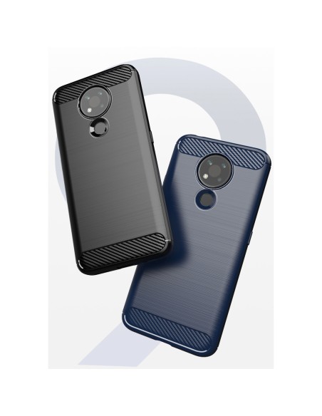 Carbon Case lankstus dangtelis, skirtas Nokia 3.4 juodas Carbon Case lankstus dangtelis, skirtas Nokia 3.4 juodas