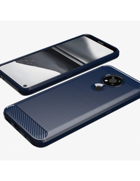 Carbon Case lankstus dangtelis, skirtas Nokia 3.4 juodas Carbon Case lankstus dangtelis, skirtas Nokia 3.4 juodas