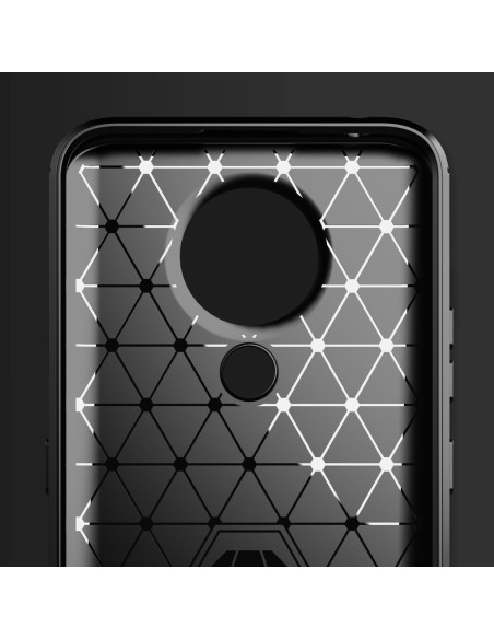 Carbon Case lankstus dangtelis, skirtas Nokia 3.4 juodas Carbon Case lankstus dangtelis, skirtas Nokia 3.4 juodas