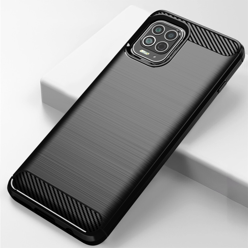 Carbon Case lankstus dangtelis, skirtas Motorola Moto G100 / Edge S juodas