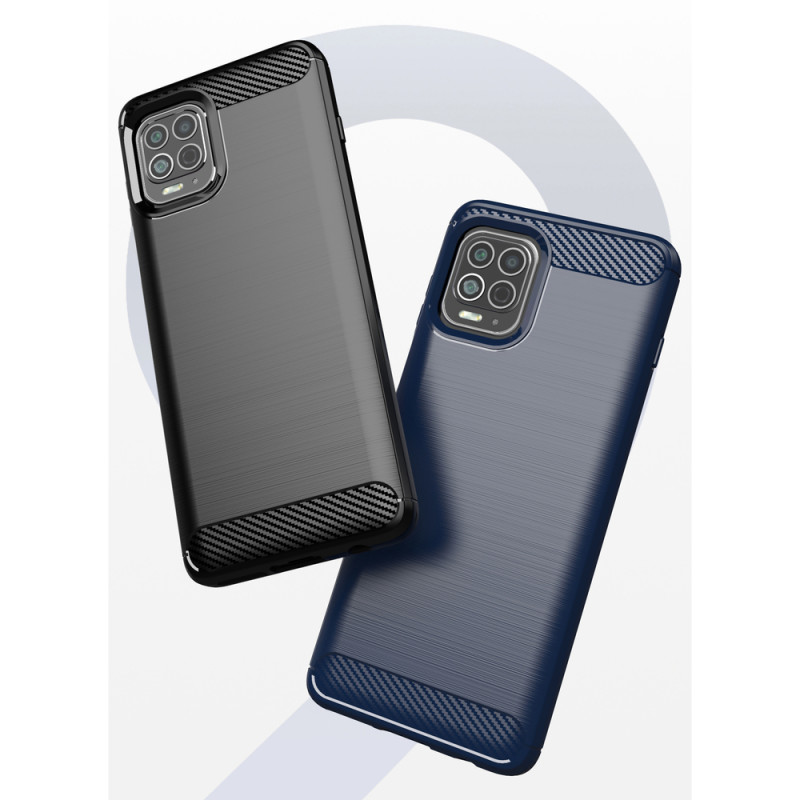 Carbon Case lankstus dangtelis, skirtas Motorola Moto G100 / Edge S juodas