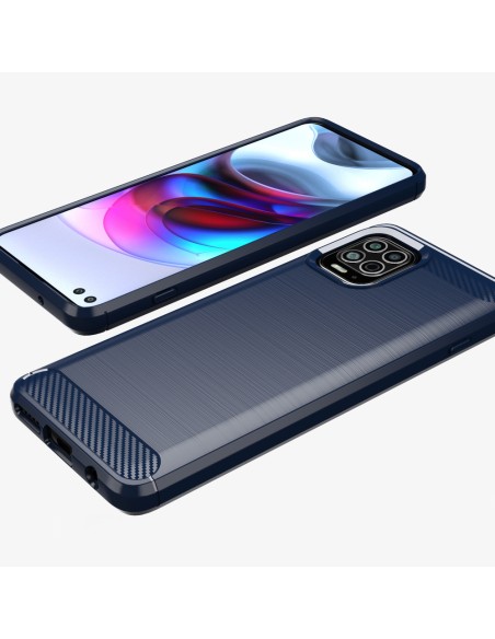 Carbon Case lankstus dangtelis, skirtas Motorola Moto G100 / Edge S juodas Carbon Case lankstus dangtelis, skirtas Motorola Moto G100 / Edge S juodas