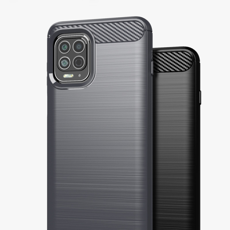 Carbon Case lankstus dangtelis, skirtas Motorola Moto G100 / Edge S juodas
