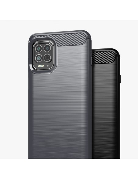 Carbon Case lankstus dangtelis, skirtas Motorola Moto G100 / Edge S juodas Carbon Case lankstus dangtelis, skirtas Motorola Moto G100 / Edge S juodas