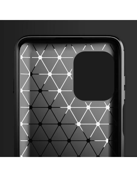 Carbon Case lankstus dangtelis, skirtas Motorola Moto G100 / Edge S juodas Carbon Case lankstus dangtelis, skirtas Motorola Moto G100 / Edge S juodas