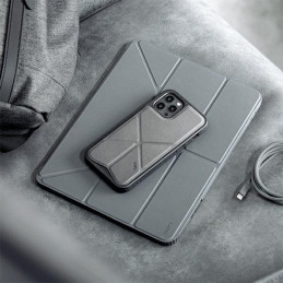 UNIQ Moven dėklas, skirtas iPad 10,2" (2021/ 2020/ 2019) – pilkas