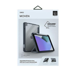 UNIQ Moven dėklas, skirtas iPad 10,2" (2021/ 2020/ 2019) – pilkas
