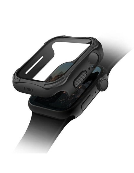 UNIQ Torres dėklas Apple Watch 4 / 5 / 6 / SE 40mm - juodas UNIQ Torres dėklas Apple Watch 4 / 5 / 6 / SE 40mm - juodas