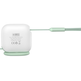 Kabelis ištraukiamas 3in1 USB-C microUSB iPhone Lightning 1,7m žalias