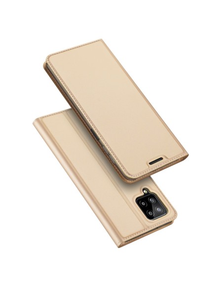 Dux Ducis Skin Pro dėklo dėklo dangtelis su atvartu, skirtas Samsung Galaxy A22 4G auksui