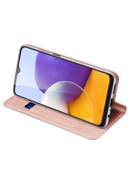 Dux Ducis Skin Pro dėklo dėklo dangtelis su atvartu, skirtas Samsung Galaxy A22 4G rožinė Dux Ducis Skin Pro dėklo dėklo dangtelis su atvartu, skirtas Samsung Galaxy A22 4G rožinė