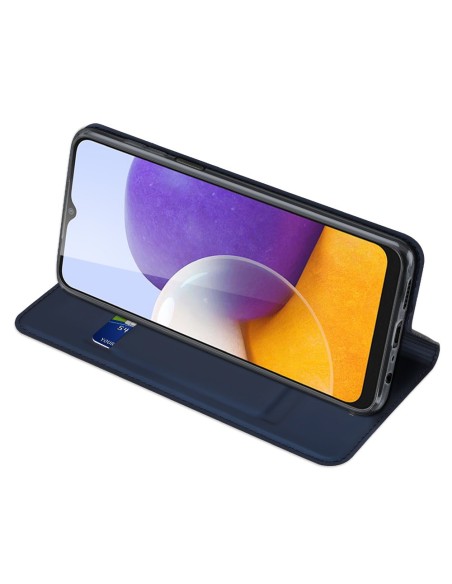 Dux Ducis Skin Pro dėklo dėklo dangtelis su atvartu, skirtas Samsung Galaxy A22 4G mėlynai Dux Ducis Skin Pro dėklo dėklo dangtelis su atvartu, skirtas Samsung Galaxy A22 4G mėlynai