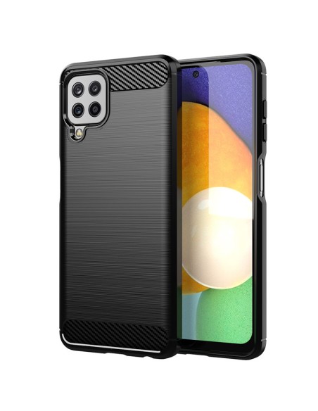 Carbon Case lankstus dangtelis Samsung Galaxy A22 4G juodas Carbon Case lankstus dangtelis Samsung Galaxy A22 4G juodas